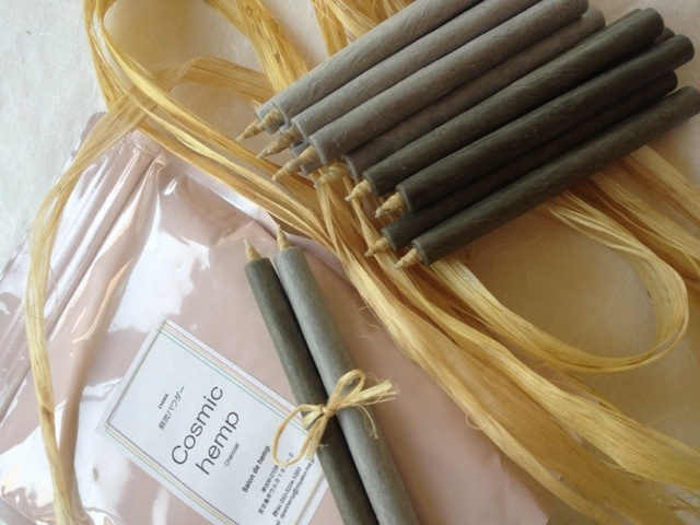 麻炭和ろうそく