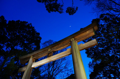 明治神宮、月