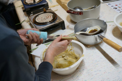 和ろうそく　作り方　行程　芯出し